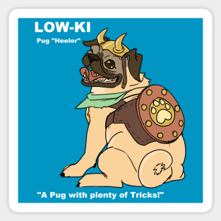 Pug Cleric Sticker